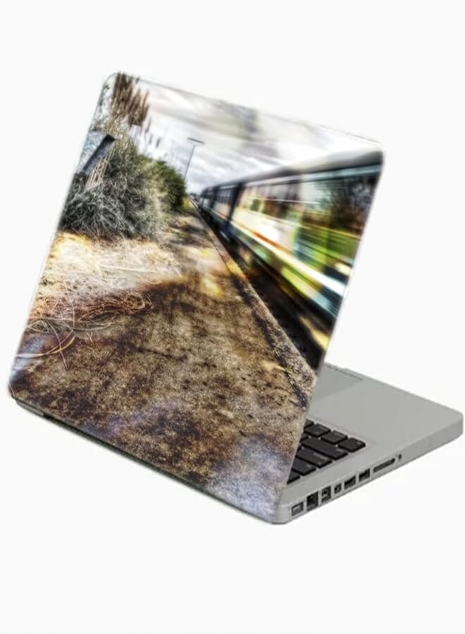 TAT Stains Liquid Texture Printed Laptop Sticker Multicolour-15.6 inch-3905